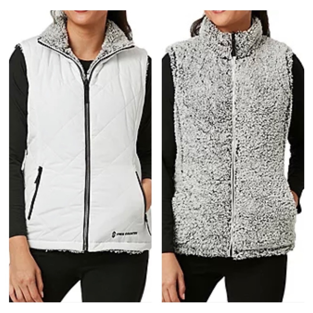 Reversible • Quilted • Sherpa • Vest
